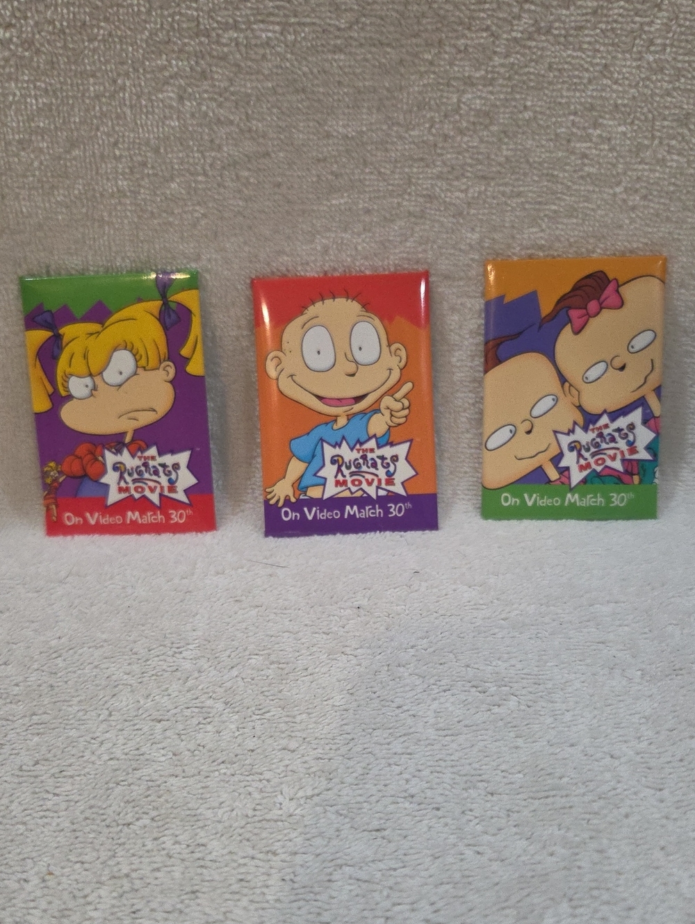 RUGRATS PINS FROM 1998 - SET OF 3